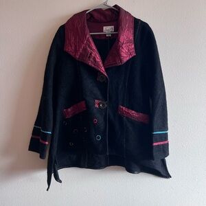 Emma G Black and Red Women's Jacket